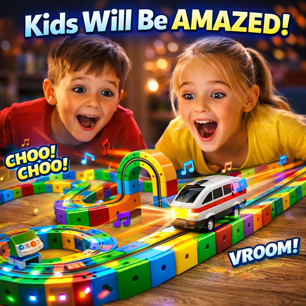 Electric Magical Track Train 3D
